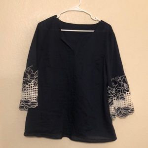 Statement sleeve blouse